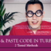 How to Copy & Paste code in Turbo C++