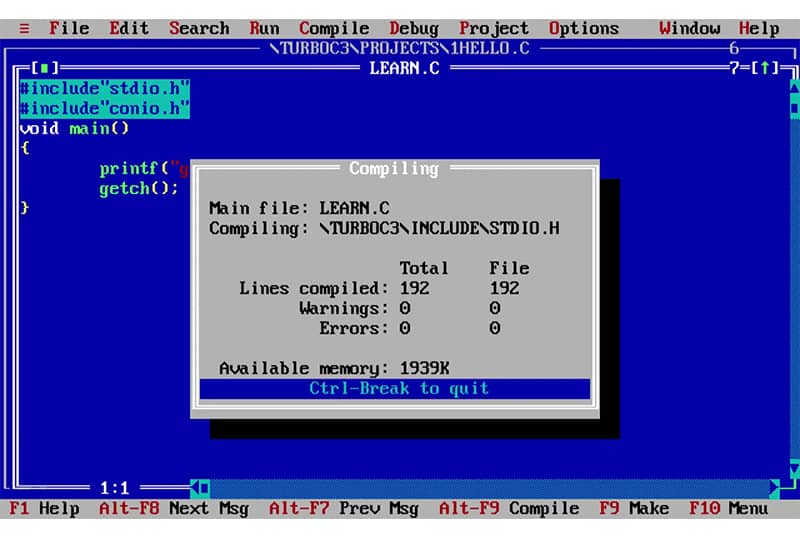 What is Turbo C++